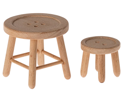 Maileg Table & Stool Set, Mouse