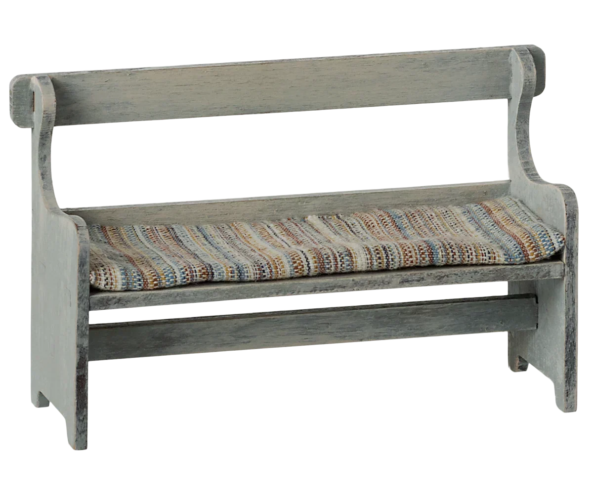 Maileg Bench, Mouse - Vintage off white