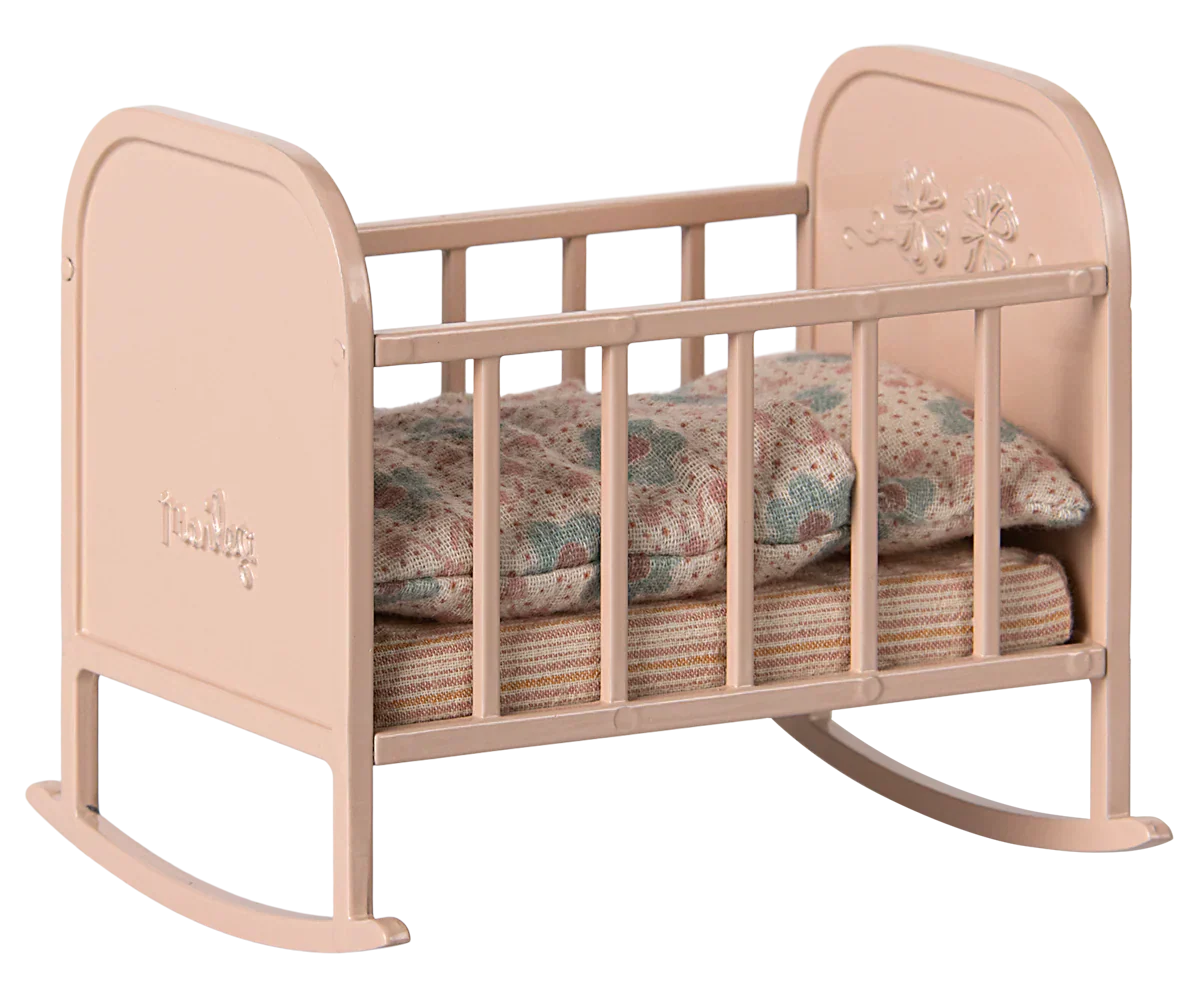 Maileg Cradle, My - Light rose
