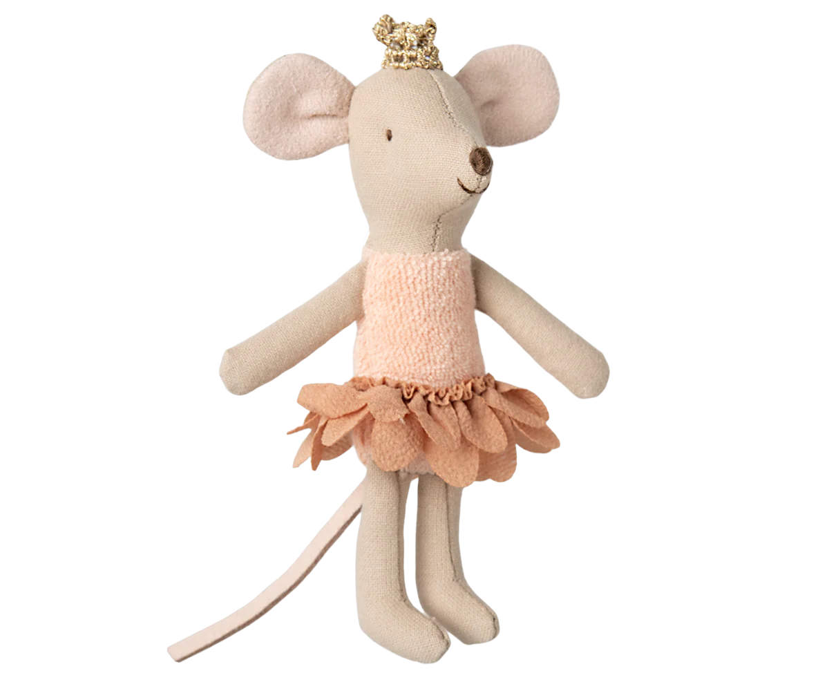 Maileg Princess Mouse, Little sister in Matchbox - Petal Skirt