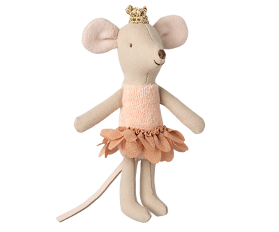 Maileg Princess Mouse, Little sister in Matchbox - Petal Skirt