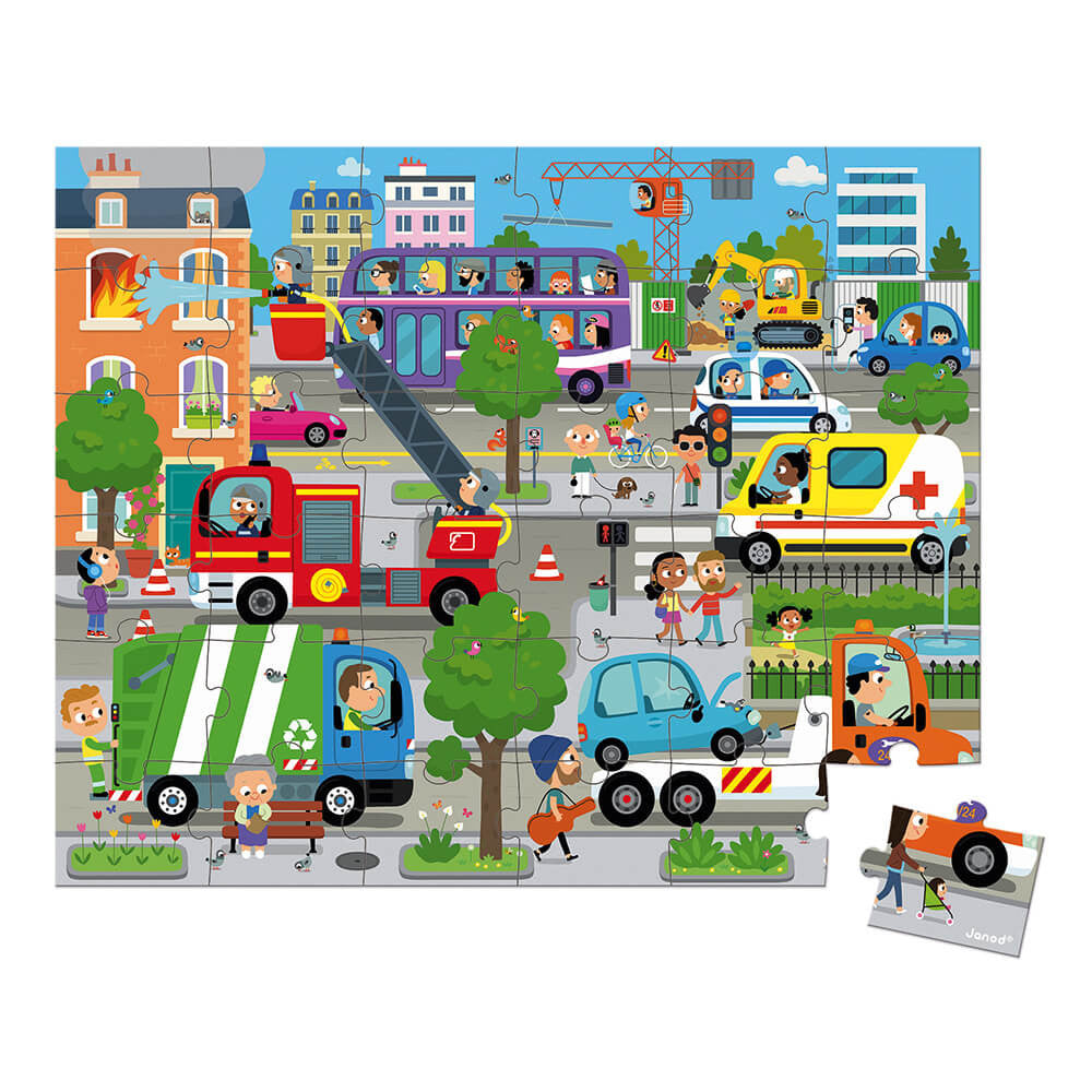 Janod Puzzle City - 36 PCS
