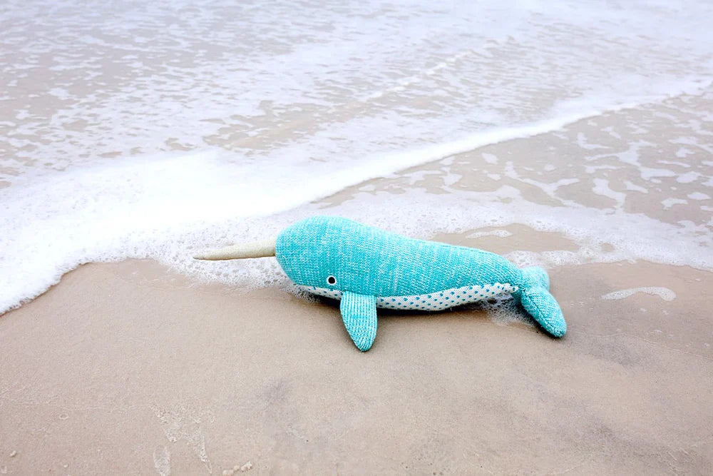 Mon Ami Nev Narwhal Knit Toy