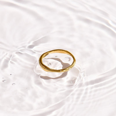Smooth Wave Band Ring