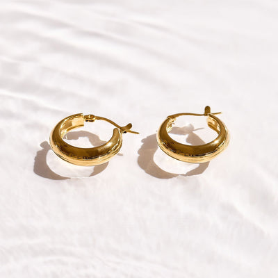 Chunky Dome Hoop Earrings
