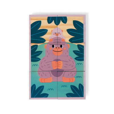 6 Animal Wooden Blocks