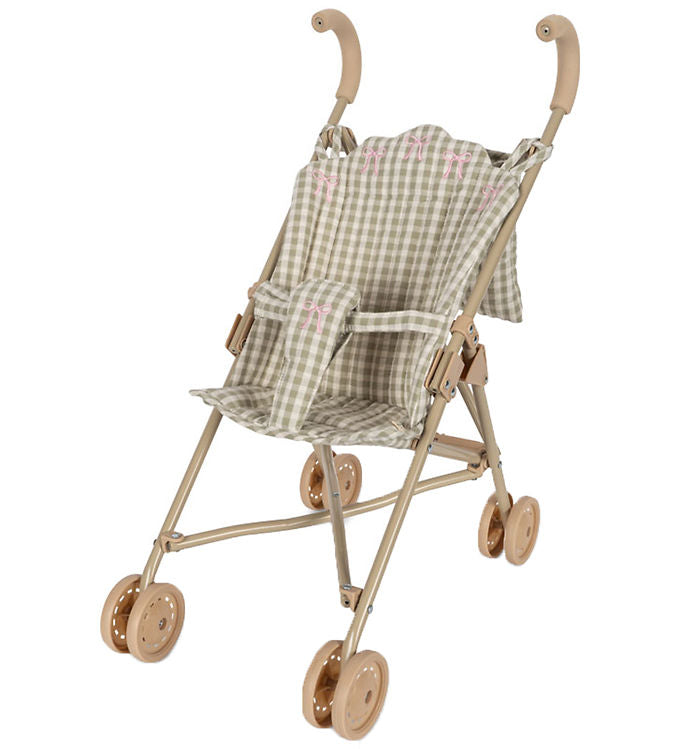 Konges Sløjd Doll Stroller in Tea Check