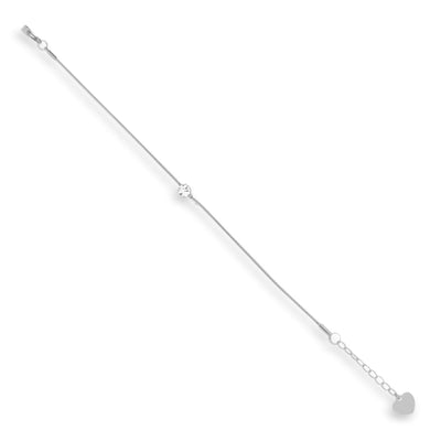 Dainty Crystal Charm Bracelet