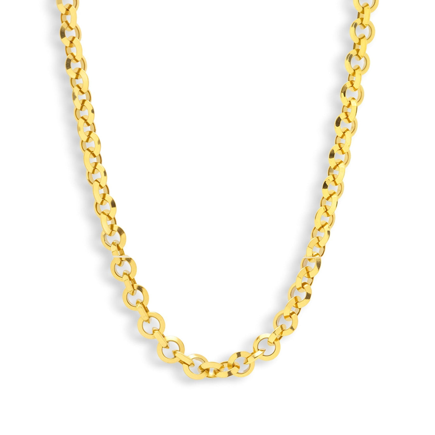 Chunky Round Link Chain Necklace
