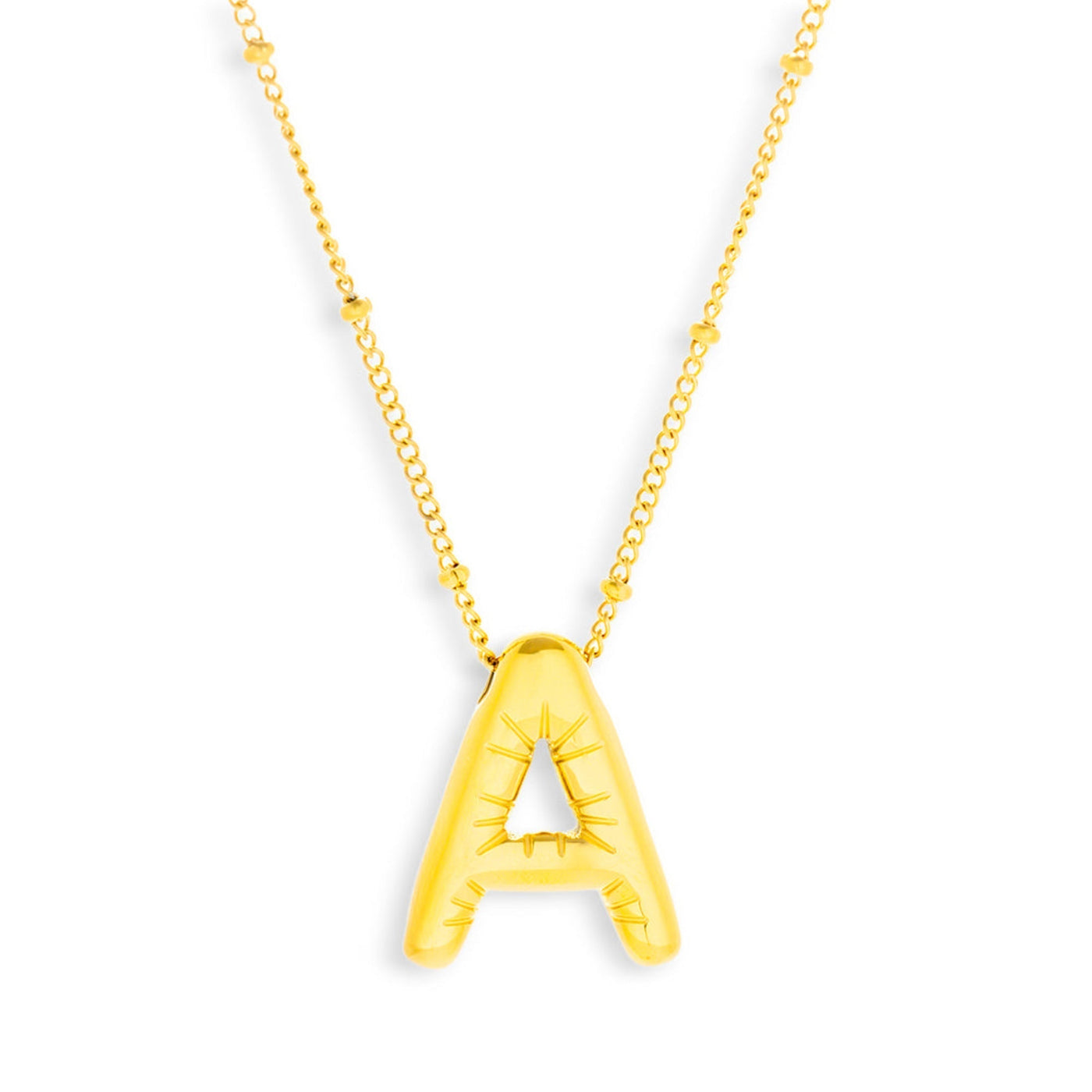 Starburst Initial Necklace