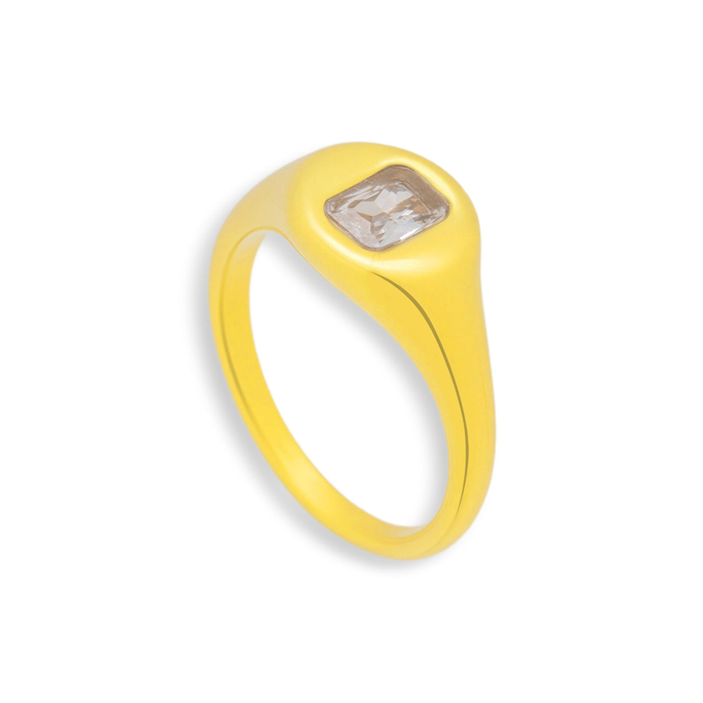 Crystal Cushion Dome Ring