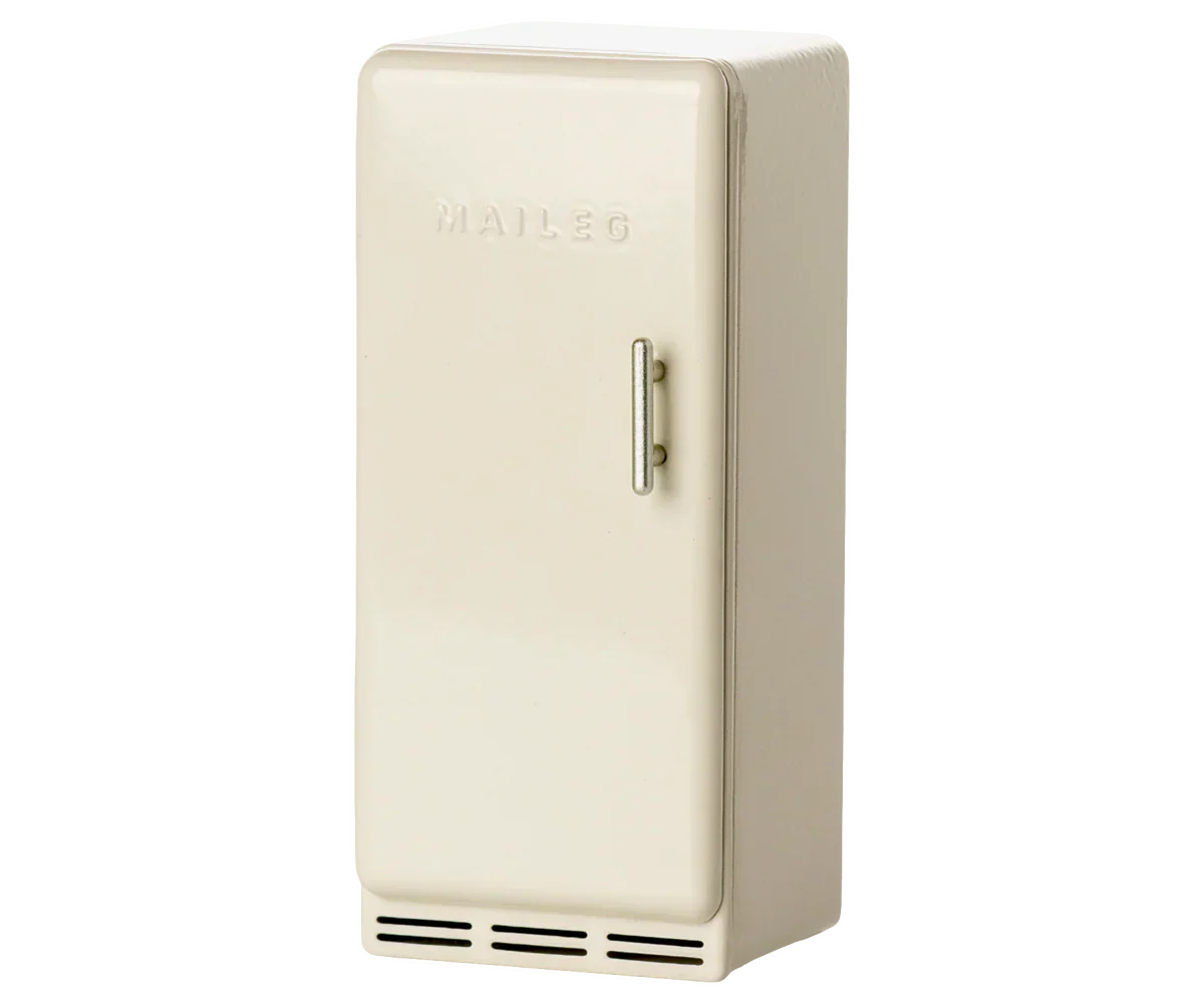 Maileg Metal Fridge, Mouse - Off white