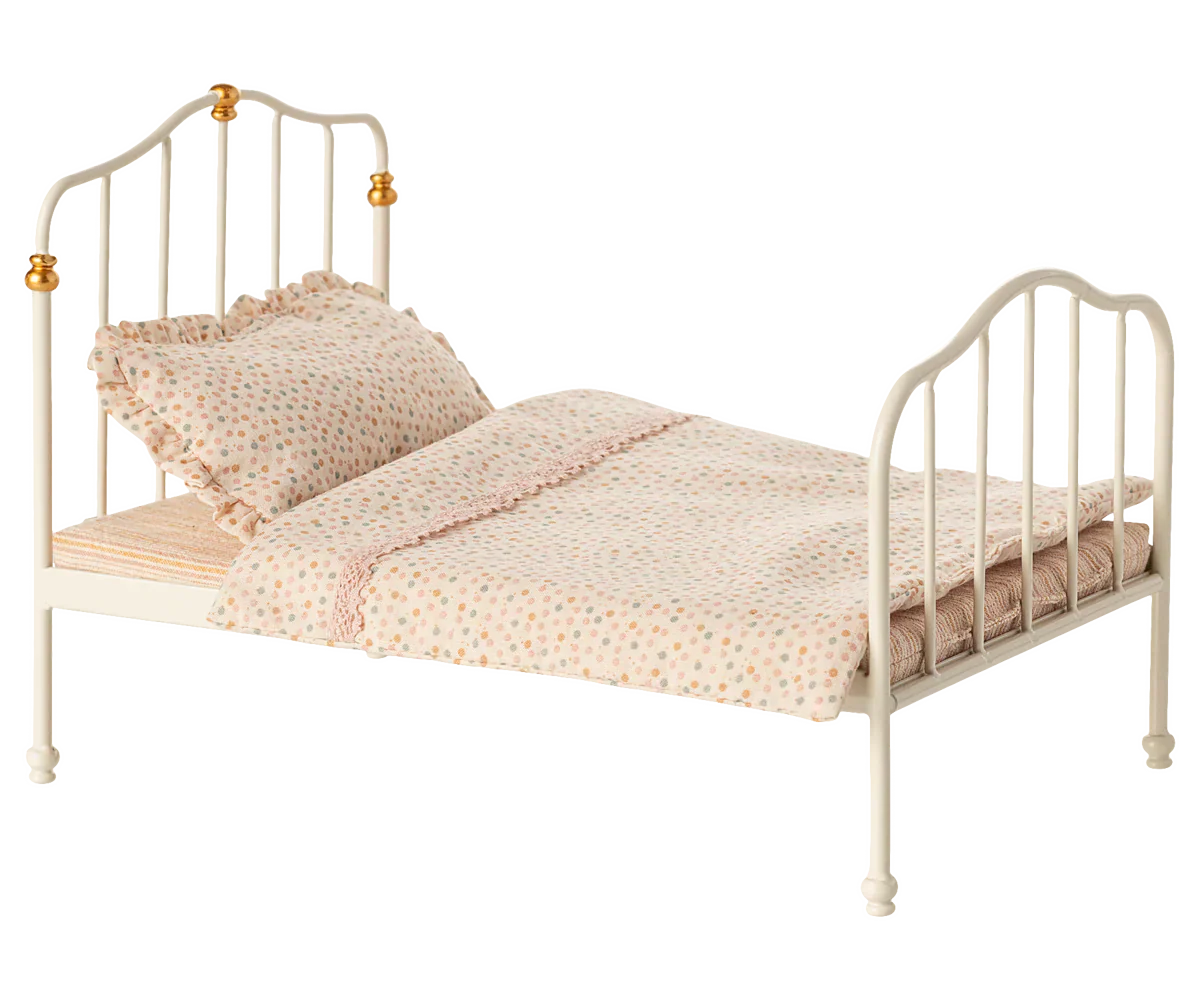 Maileg Vintage bed, Mouse - Off white