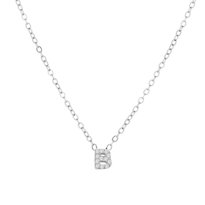 Crystal Initial Necklace