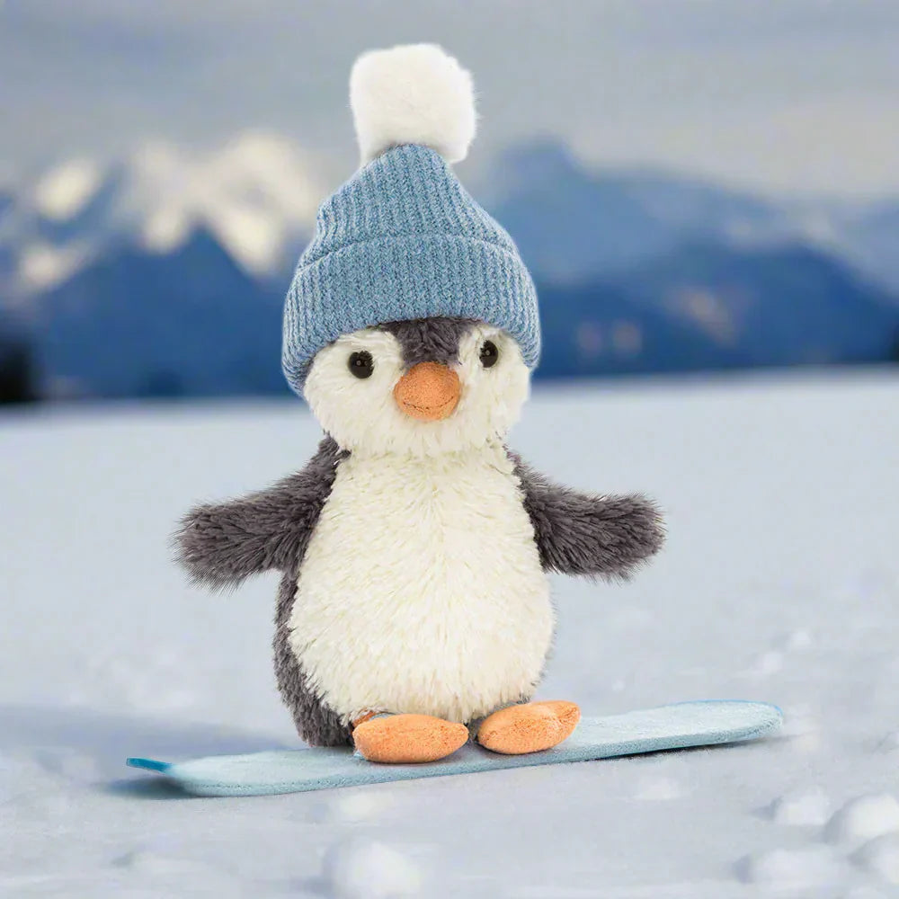 Jellycat Peanut Penguin Snowboarding