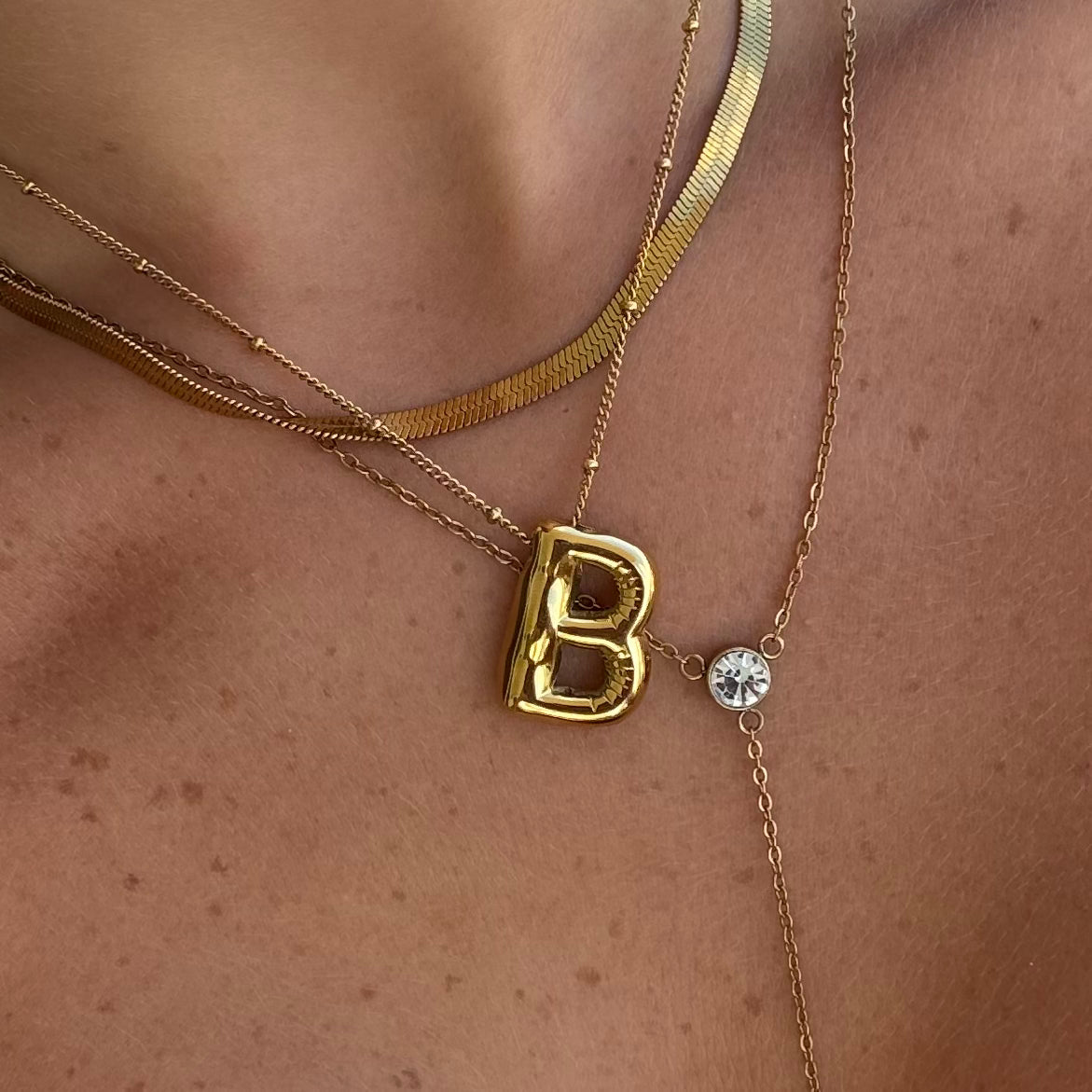 Starburst Initial Necklace