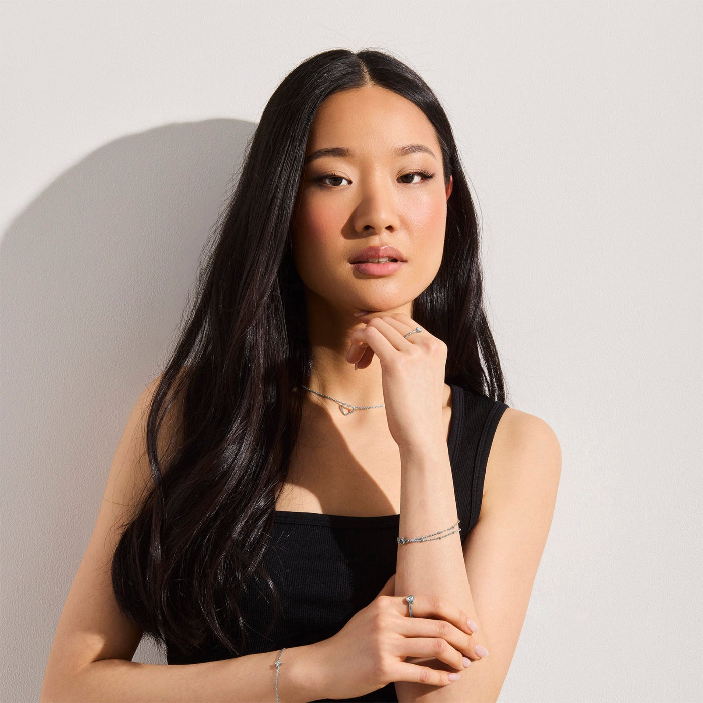 Double Layer Beaded Chain Bracelet