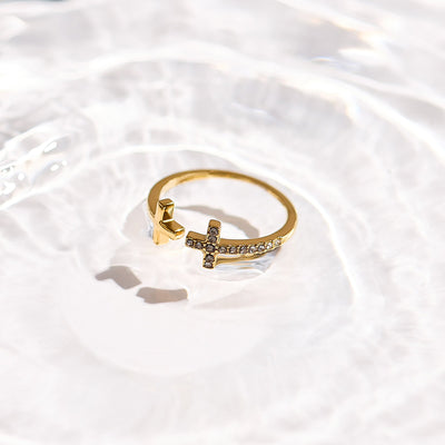 Risen Cross Ring