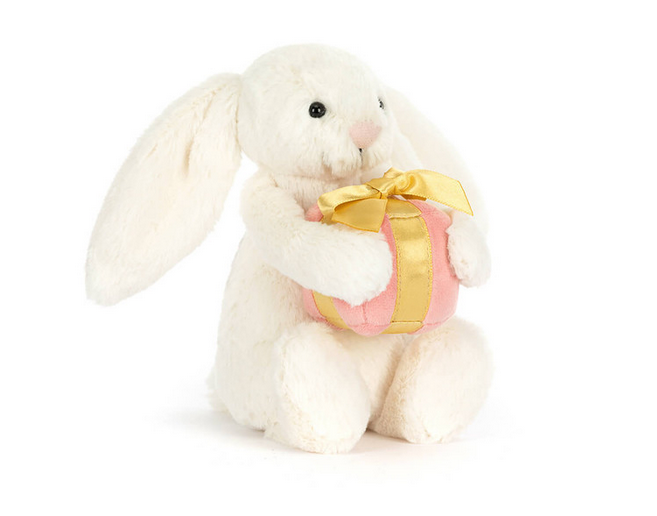 Jellycat Little Bashful Bunny with Present