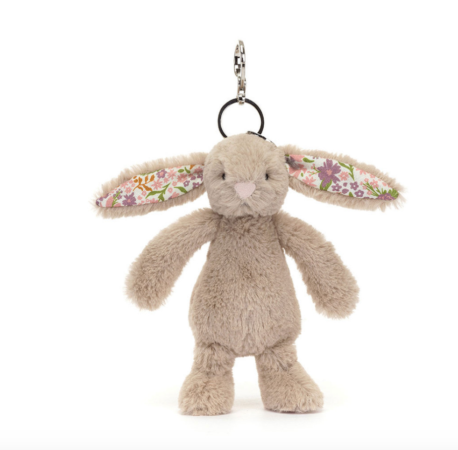 Jellycat Blossom Beige Bunny 'Petal' Bag Charm