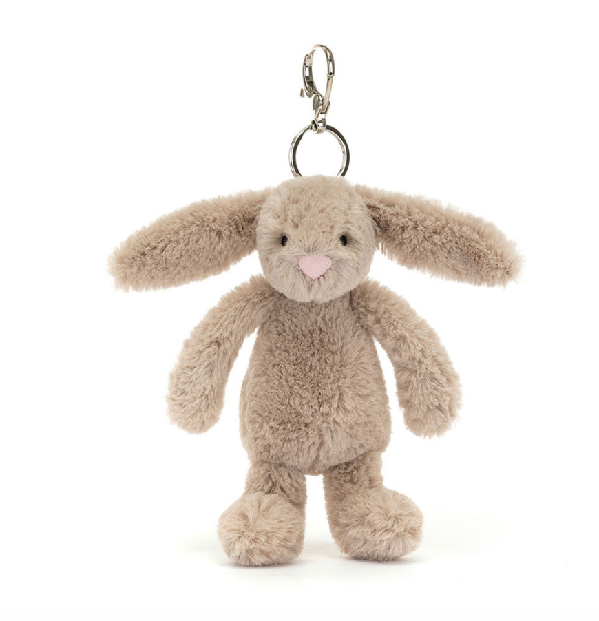 Jellycat Bashful Beige Bunny Bag Charm
