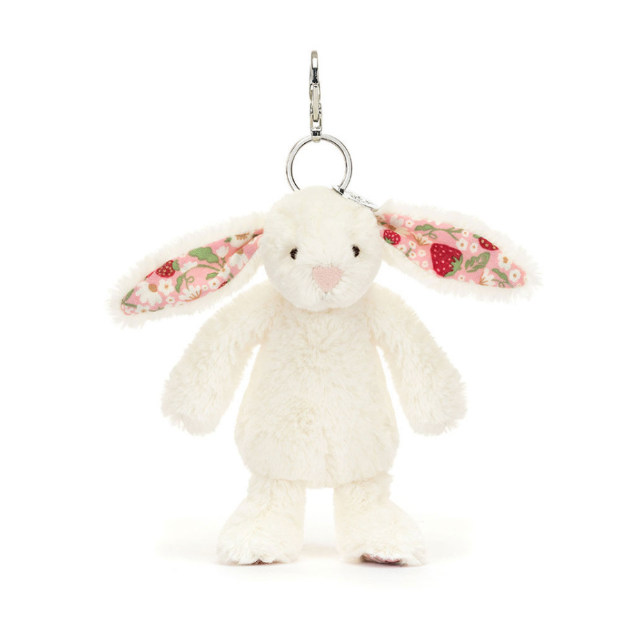 Jellycat Blossom Cream Bunny 'Berry' Bag Charm