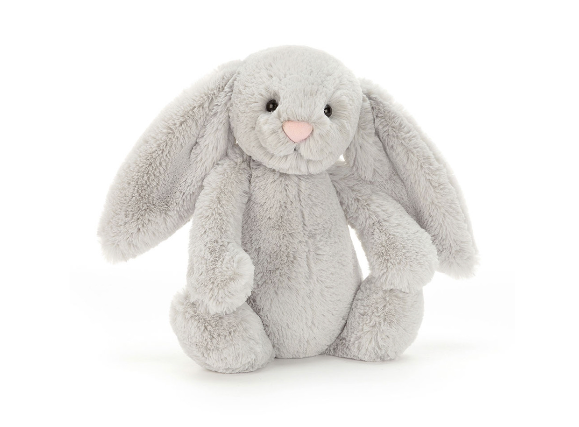 Jellycat Bashful Grey Silver Bunny Medium