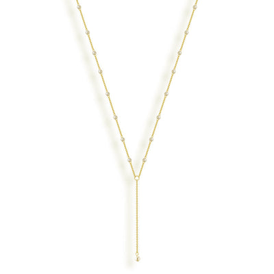 Sweet Pearl Lariat Necklace