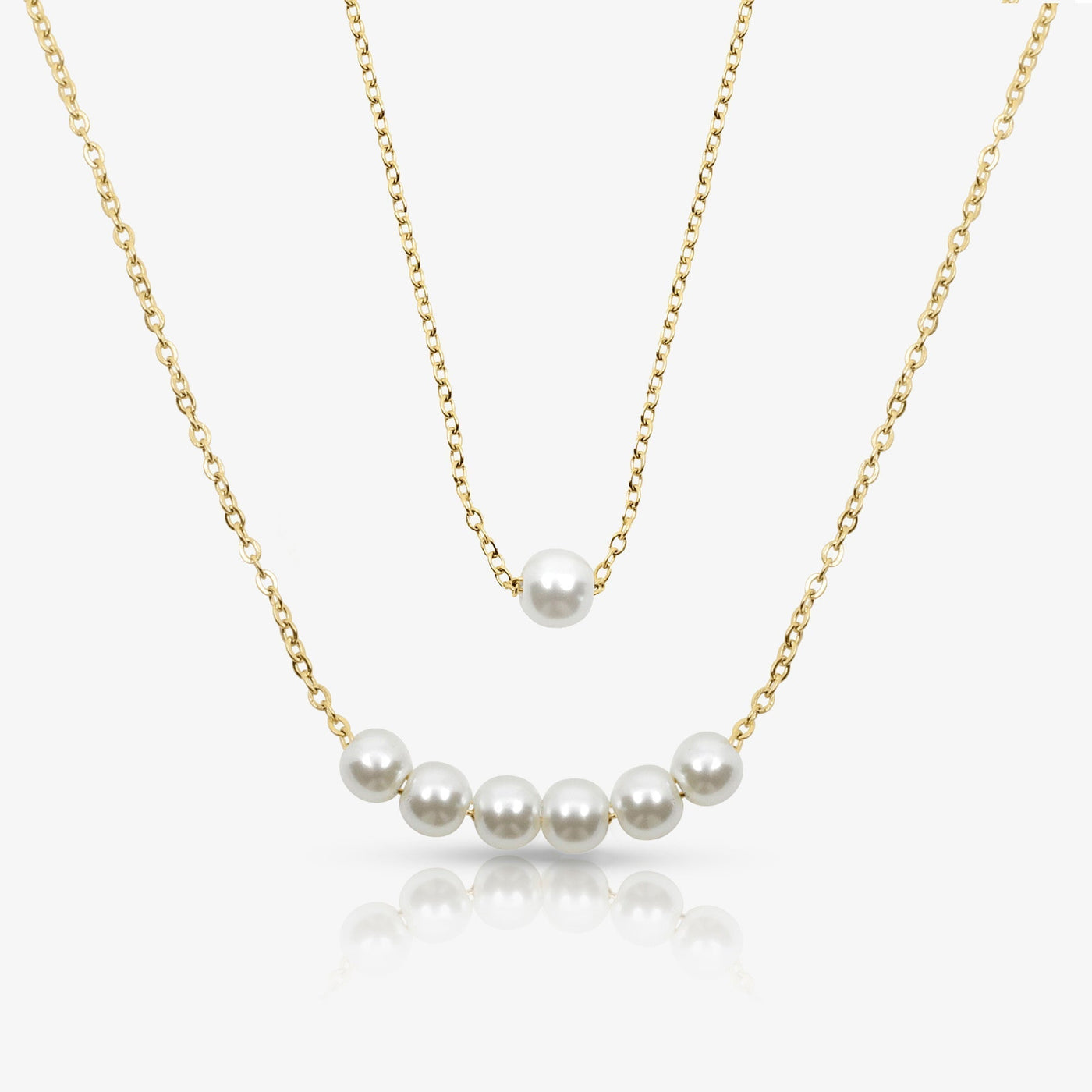 Opalina Pearl Necklace Set