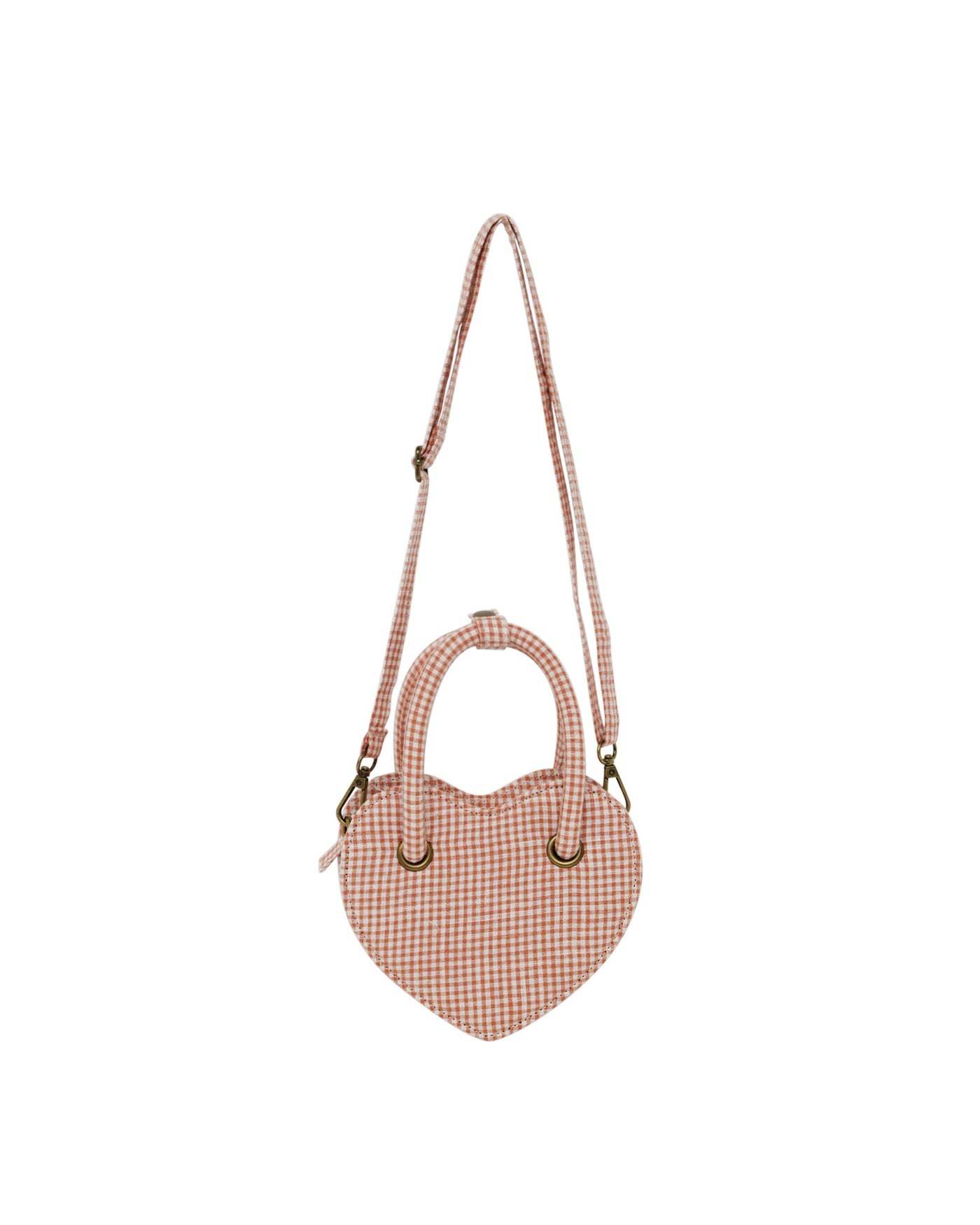 Rylee + Cru Heart Purse || Poppy Gingham